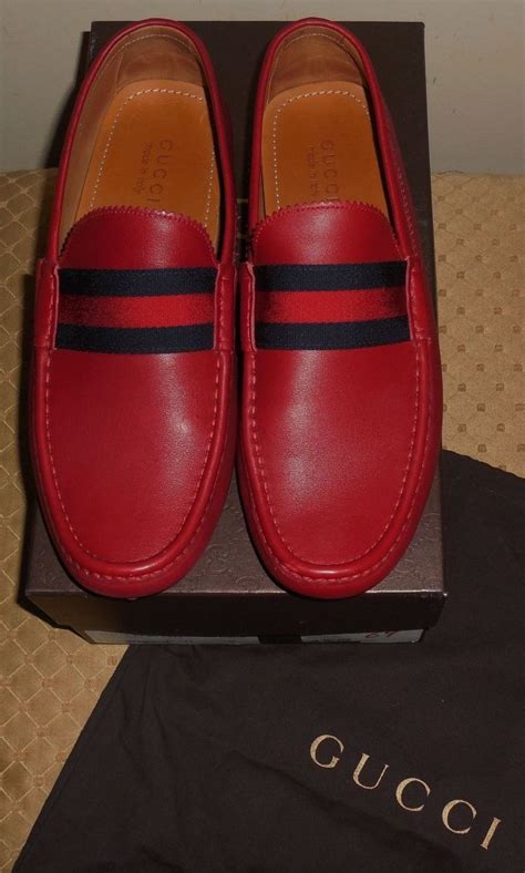 gucci loafers red|gucci loafers with red stripe.